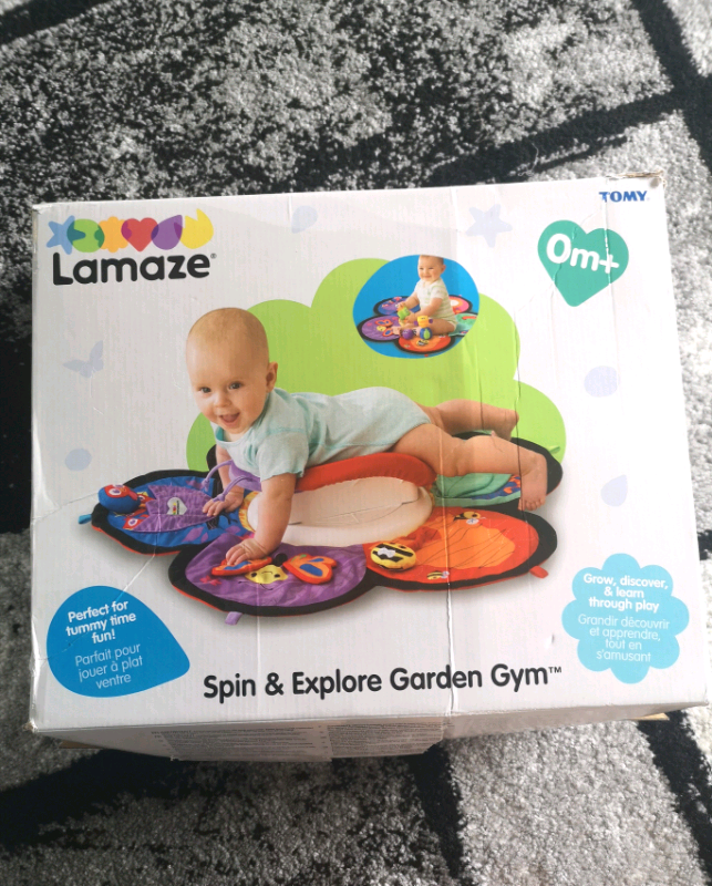 tomy lamaze spin and explore garden gym